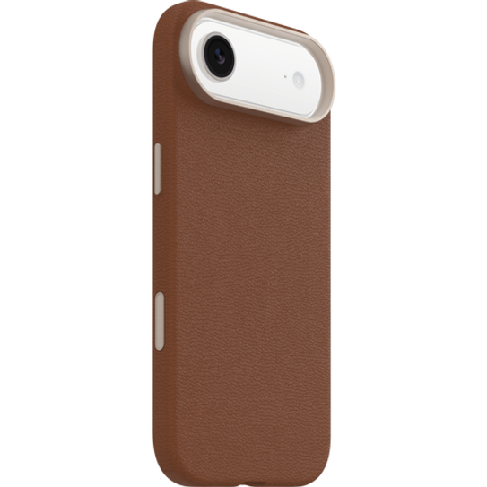 OtterBox Symmetry Cactus Leather MagSafe with Camera Control Case iPhone 17 Air - Desert Saddle Brown