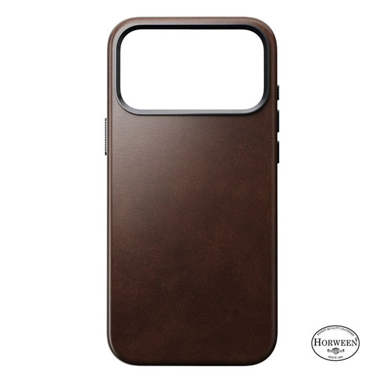 Nomad Traditional Horween Leather Case iPhone 17 Pro Max - Brown Nomad Traditional Horween Leather Case iPhone 17 Pro Max - Brown