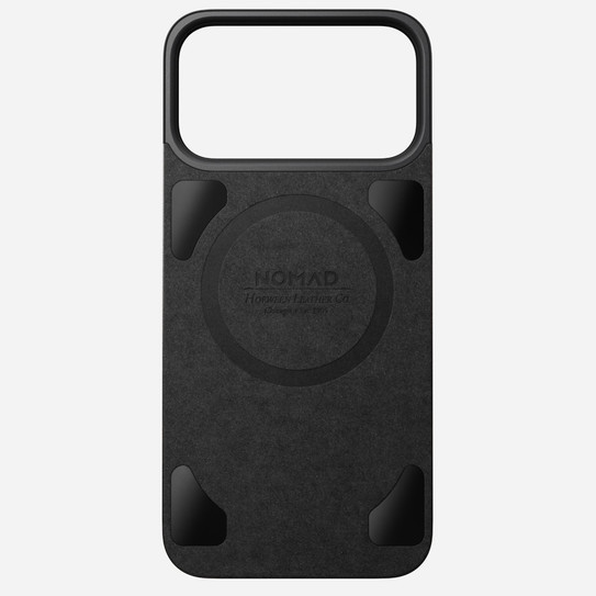 Nomad Magnetic Leather Back Case iPhone 17 Pro Max - Black Nomad Magnetic Leather Back Case iPhone 17 Pro Max - Black