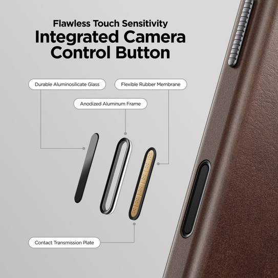 Nomad Traditional Horween Leather Case iPhone 17 Pro - Brown Nomad Traditional Horween Leather Case iPhone 17 Pro - Brown