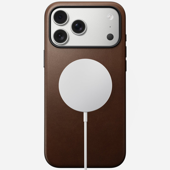 Nomad Modern Leather Case for iPhone 17 Pro - Brown
