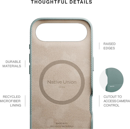 Native Union Classic Case iPhone 17 Air - Slate Green Native Union Classic Case iPhone 17 Air - Slate Green