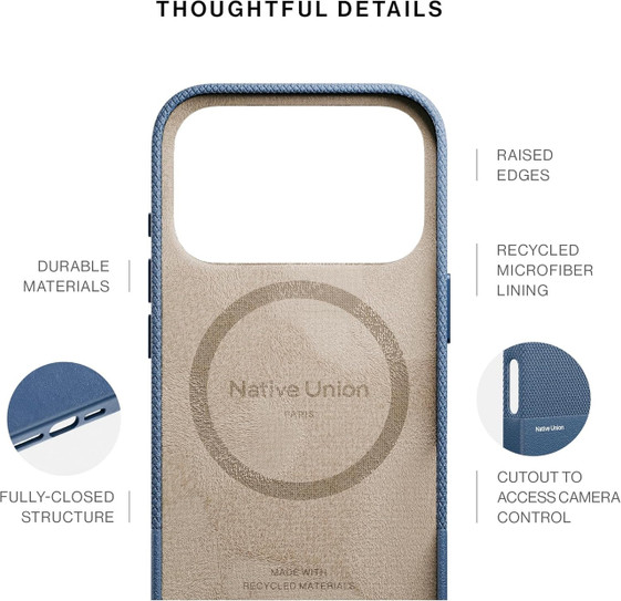 Native Union Classic Case iPhone 17 Pro Max - Navy Native Union Classic Case iPhone 17 Pro Max - Navy