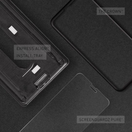 BodyGuardz Pure with The Crown Tempered Glass iPhone 6+/6S+ Plus - White BodyGuardz Pure with The Crown Tempered Glass iPhone 6+/6S+ Plus - White