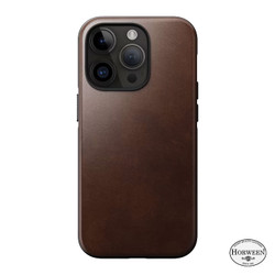 Nomad Modern Horween Leather Case iPhone 14 Pro - Brown