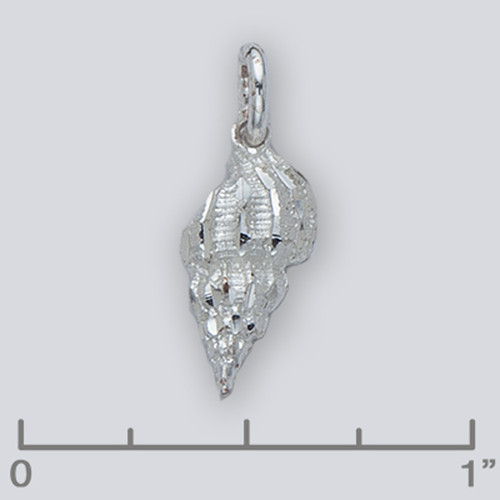 Sterling Silver Conch Shell Pendant Small