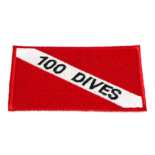 Dive Flag 100 Dives Patch