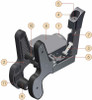 Setina T-Rail Dual Blac-Rac Weapon Mounting System For Use With All Vehicles (Partition Or Freestanding Base Required, Sold Separately)
