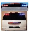 Code-3 Citadel Rear Spoiler Light Bar 2015-2020 Chevy Tahoe, Dual color lightheads, Blue/Amber