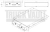TruckVault 2020 Ford F-Series Pickup Storage Unit, 2 Drawer, 10 inches drawer height, T-FDFSEMO-15S-PW