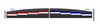 SoundOff - nForce Interior Front Facing LED Light Bar, Dual RED/WHITE-BLUE/WHITE - Universal Mount (Fits Most), ENFWB0017G