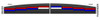 SoundOff - nForce Interior Front Facing LED Light Bar, Dual Color Red/Blue with RW/BW Center - Universal Mount, ENFWB00HFX