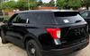 New 2023 Black Ford Explorer PPV Police Interceptor Utility SUV AWD (includes Rear Air), ready to be built as an Admin Package (Emergency Lighting, Siren, Controller,  Console, etc.), + Delivery, TK23FPIU-ADM-BDUV1