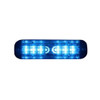 Code-3 Mega Thin Surface/Flush Mount Light Head, 6 LED Single Color ULT6, 0.5 inches thick, optional Citadel connector,