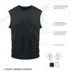 Armor Express T-Shirt Concealable Ballistic Body Armor Carrier, a running shirt style that provides maximum mobility and comfort. Choose Carrier only or Carrier and Panels (Soft Armor), NIJ Certified - Level 2, or Level 3A Threat Levels