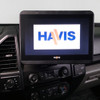 Havis C-DMM-2006 Dashboard Monitor or Tablet Mount for 2017-2021 Ford F-250, 350, 450 Pickup and F-450, 550 Cab Chassis, 2018-2021 Ford Expedition, and 2015-2020 Ford F-150, Landscape or Portrait Applications with Tilt Swivel Motion for Left, Right,