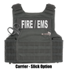 Armor Express Hard Core FE Men's Overt Ballistic Body Armor Carrier, With front interior 5x8 plate pocket, and a Shear, Knife and Flashlight pocket-Choose Carrier only or Carrier and Panels (Soft Armor), NIJ Certified - Level 2, or Level 3A Threat