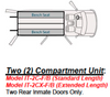 American Aluminum GMC Savannah Van Inmate Transport Modular System, Standard Length, with Compartment Options