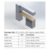 EZ-STAK 1151637 Mobile Workspace Systems for Vans & Trailers, includes two shelving units, locker, drawer, counter top, and two chest units