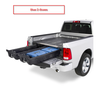 Decked Pickup Truck Weatherproof Storage System with 2 Sliding Drawers, FULL-SIZE, 2000 lb payload, easy install with minor or no drilling, fits Ford Raptor, F-150, Super Duty; GMC & Chevy Silverado, Sierra; Dodge Ram; Toyota Tundra; Nissan Titan