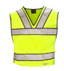 Reflective Apparel 549STLM Public Safety Hi Vis Vest 4pt Breakaway: ANSI 207, Uniform, Reflective, 100% Polyester, Optional Lettering, Lime Green