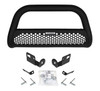 Go Rhino 55253T Toyota Sequoia 2008-2021, Toyota Tundra 2007-2021 New RHINO Charger 2 RC2 - Complete kit: Bull Bar, Front Guard + Brackets, Black Textured Mild Steel Installation Kit Included