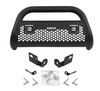 Go Rhino 55542LT Toyota Tacoma 2016-2021 RC2 LR - 2 lights - Complete kit: Bull Bar, Front Guard + Brackets + GR Lights, Black Textured Mild Steel (Light Bar Included) Installation Kit Included