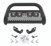 Go Rhino 55544LT Toyota Tacoma 2016-2021 RC2 LR - 4 lights - Complete kit: Bull Bar, Front Guard + Brackets + GR Lights, Black Textured Mild Steel (Light Bar Included) Installation Kit Included