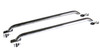 Go Rhino 8024C Universal Bed Rails - 4 Ft. Long - Rear base plate - Chrome, Stake Pocket Bed Rails, Chrome Mild Steel, Mounting Kit Included, Fits Ford Chevrolet Toyota Jeep, Dodge, Nissan, Buick GMC