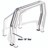 Go Rhino 91002PS Universal Rear main B bar, RHINO Bed Bar, Roll Bar, Polished Stainless Steel, Mounting Kit Included