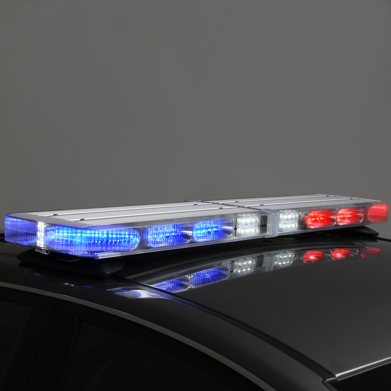 CLOSE OUT Whelen SX8BBRRPT Liberty II Super-LED Lightbar - 48" Bar, Drivers Side Red - Passengers Side Blue, Two Ambers in the Rear, COLORED Lens, TD and Alley