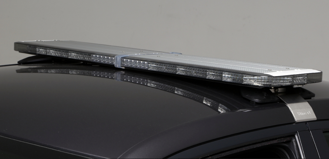 CLOSE OUT Whelen GB8SP3JX Legacy LED Light Bar Smoked Lenses RED-WHITE/BLUE-WHITE Front, RED-AMBER/BLUE-AMBER Rear