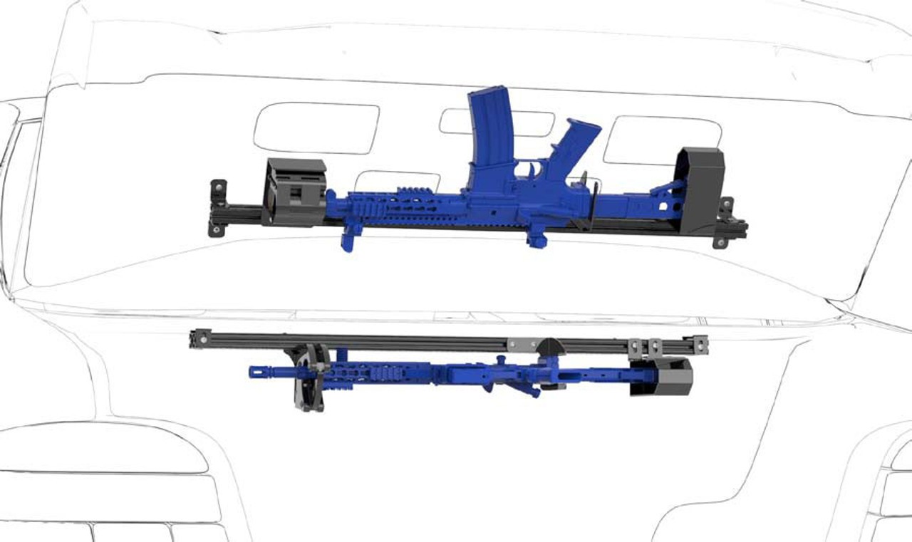 Weiser Solutions WEI-401 Alternative Mount, Horizontal Clasp-Lock Weapon Mount