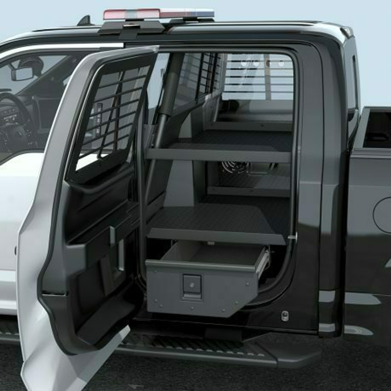 Setina Cargo Deck, Single Prisoner Transportation Max Or Super Max System For 2019-2023 Dodge RAM 1500