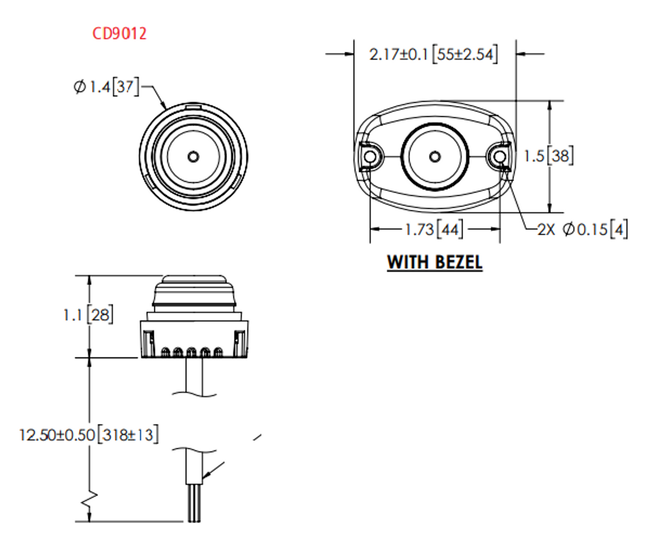 Code-3 CD9012 Series - HIDE-A-BLAST SERIES, Standard or Concealed Mount