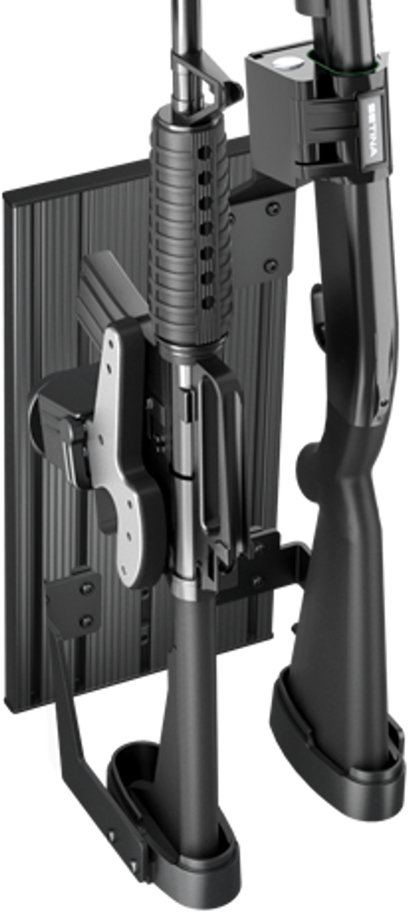Setina T-Rail Dual Blac-Rac Weapon Mounting System For Use With All Vehicles (Partition Or Freestanding Base Required, Sold Separately)
