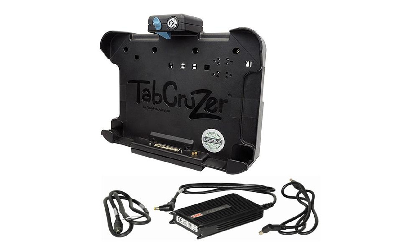 Gamber Johnson 7170-0969, KIT: Panasonic Toughpad FZ-G1 THIN Docking Station, Lite Port, No RF or Dual RF with LIND 11-16V Auto Power Adapter with Bare Wire Lead