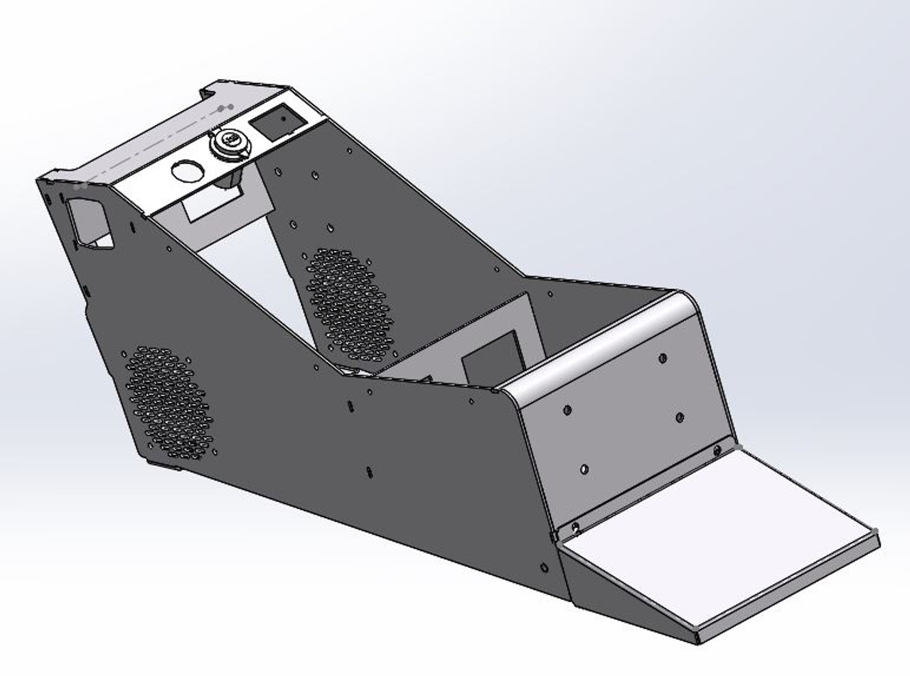 Troy Products CC-20, 22in, 18in, 17in, or 14in Center Console For 2020+ Ford Police Interceptor Utility, Level, Sloped Or Low-Profile, Mounts Directly To Floor, No Floor Plate Required