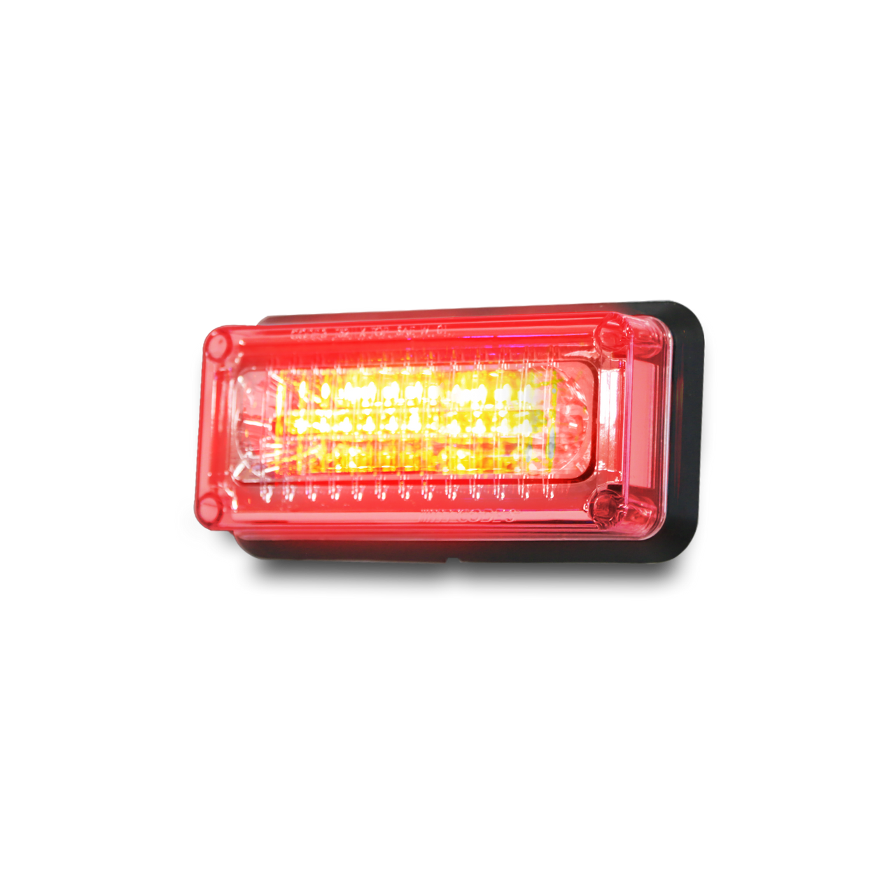 Code-3 - PRIZM II Perimeter Lights - 3x7 Inch, Available in Single or Steady Burn, 8 LED per lighthead, Optional Chrome Bezel