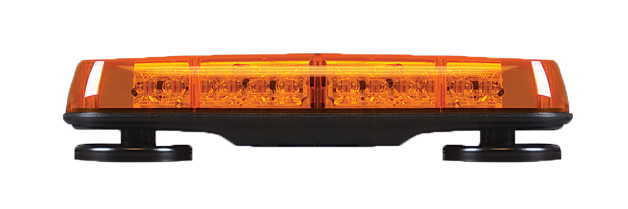 SoundOff Pinnacle Mini LED Lightbar, Permanent Mount EPL7000 Series, Amber LEDs, Amber Lens, EPLMB0003X