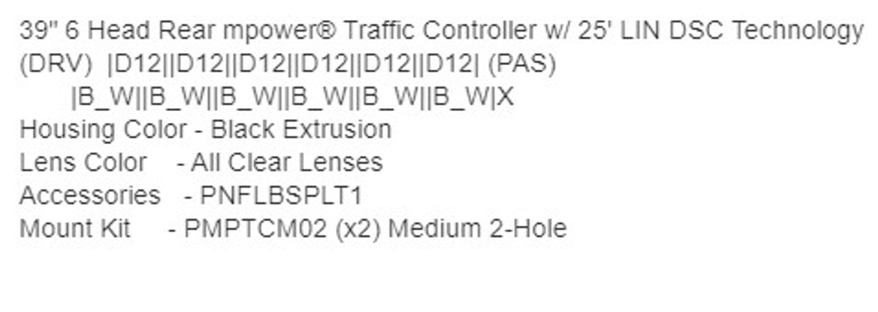 Soundoff mPower Light Stick and Warning Light, Traffic Advisor, 6 Inch Modules, 6 Lightheads, Dual Color Blue/White, EMPTC00WU7