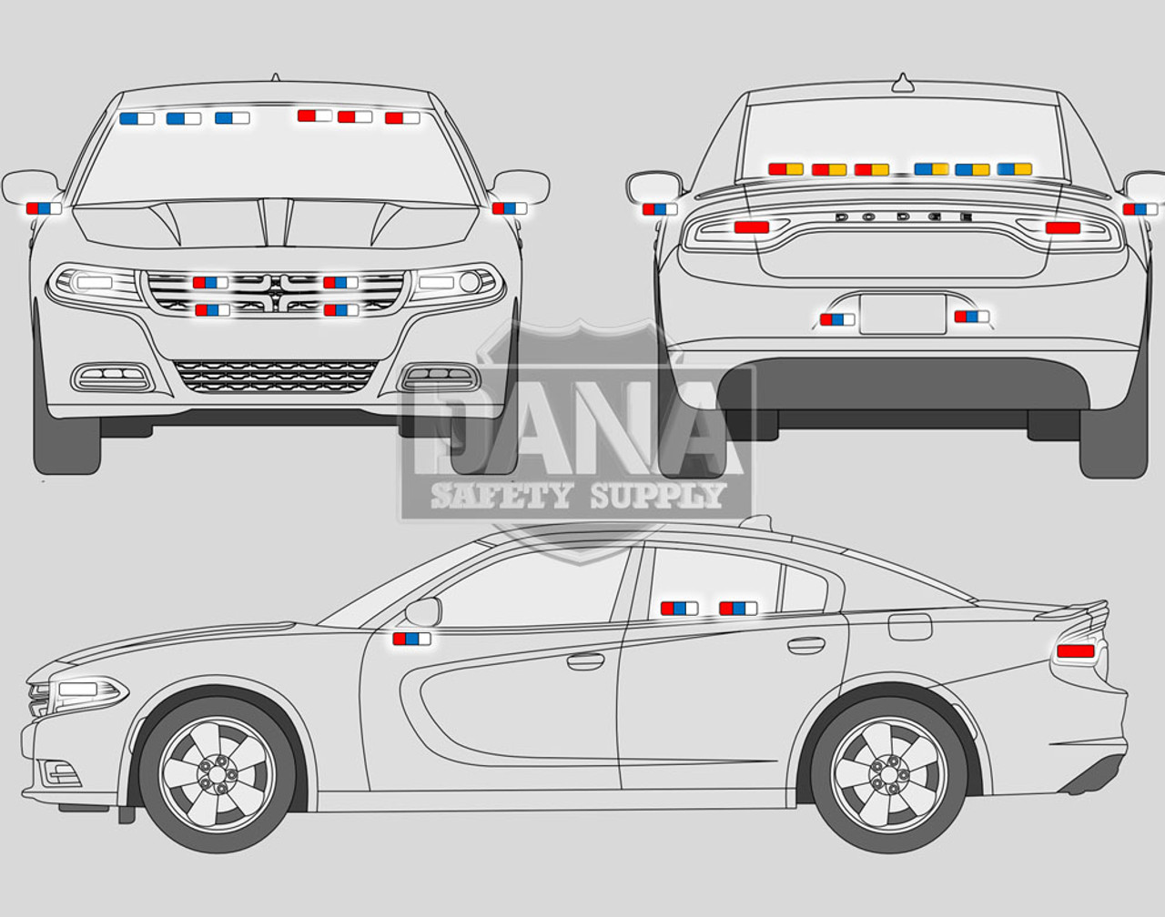 New 2023 Black Dodge Charger PPV V8 RWD ready to be built as an Unmarked Patrol Package Police Pursuit Car (Emergency Lighting, Siren, Controller,  Console, etc.), BCUM2, + Delivery