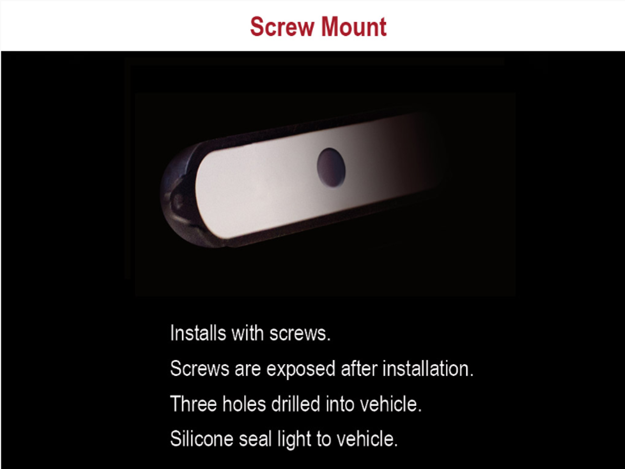 SoundOff Signal mPOWER Connect N Go - Fascia 4-inch Screw Mount LED Light Head, 12-LED, 2-colors per module, AMBER/WHITE, EMPS801NU-F