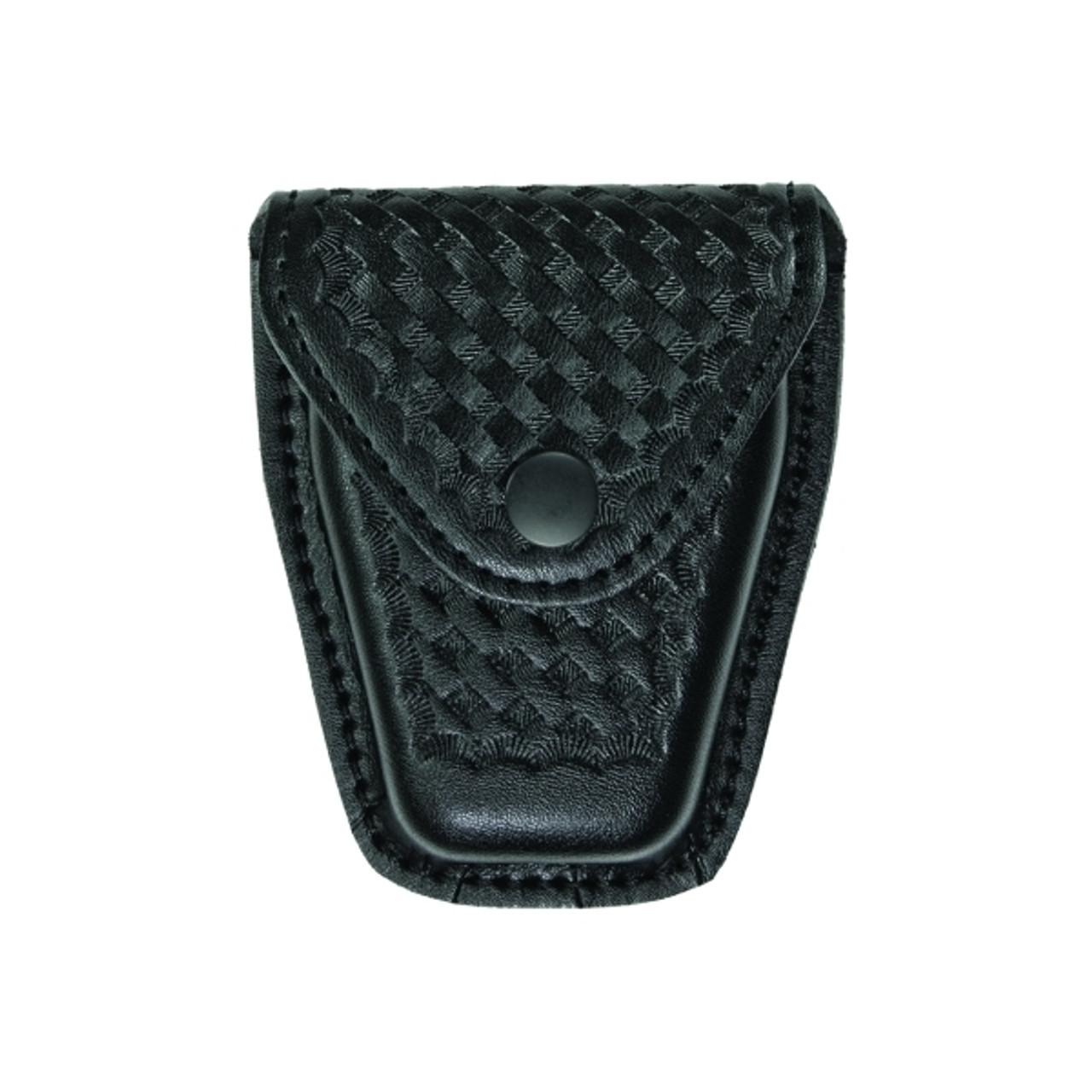 Hero's Pride AirTek Handcuff Case, Single, Basket Weave, Black Snap