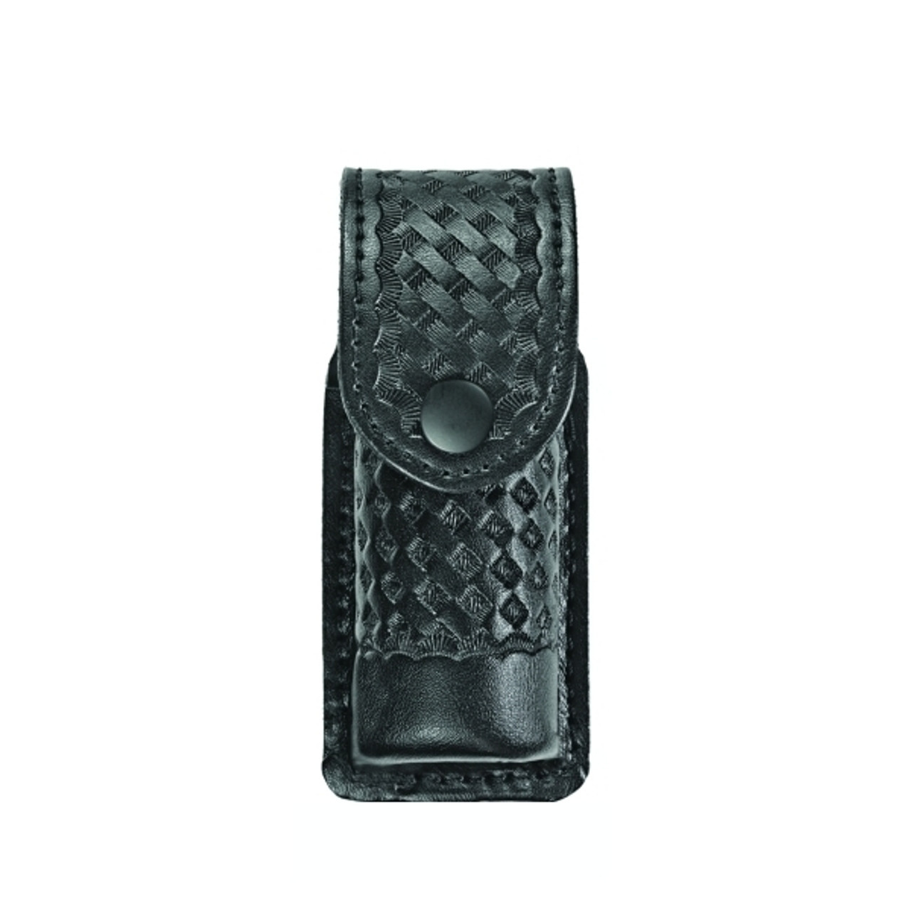 Hero's Pride AirTek Closed OC Pepper Spray Holder, Fits MK2/MK3/MK6, Basket Weave, Black Snap