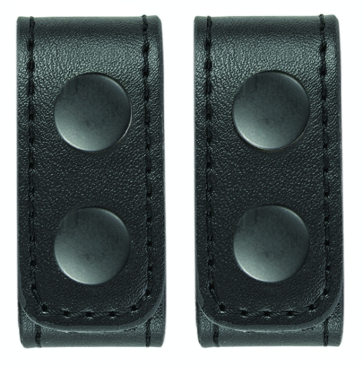 Hero's Pride AirTek Deluxe Belt Keepers, 2-Pack, Deluxe 1-1/8", Plain, Black Snap