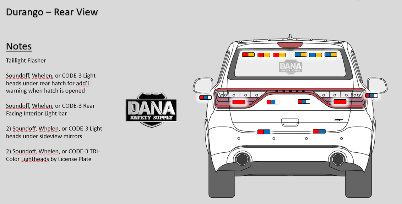 New 2023 White Dodge Durango PPV Police Package SUV AWD V6, ready to be built as an Admin Package (Emergency Lighting, Siren, Controller,  Console, etc.), + Delivery, DURSA4