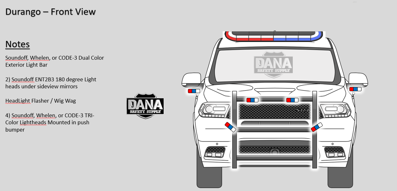 New 2023 Black Dodge Durango PPV Police Package SUV AWD V8, ready to be built as a Marked Patrol Package (Emergency Lighting, Siren, Controller,  Console, Partition, etc.), + Delivery, DURMPB2