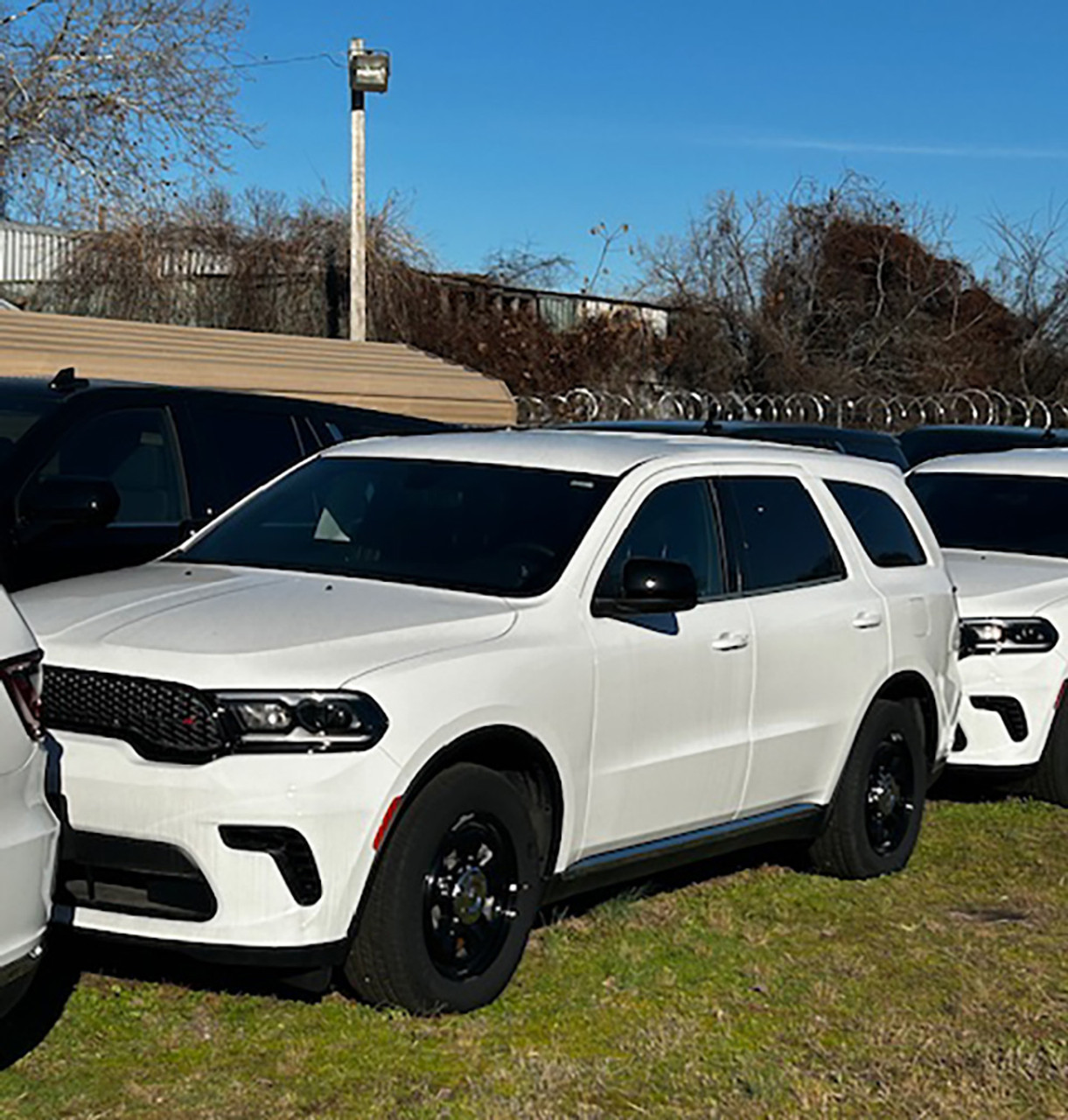 New 2023 White Dodge Durango PPV Police Package SUV AWD V8, ready to be built as a Marked Patrol Package (Emergency Lighting, Siren, Controller,  Console, Partition, etc.), + Delivery, DURMPS5