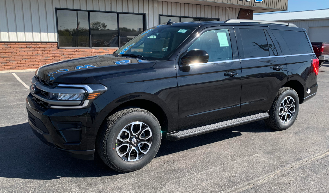 New 2023 Black Ford Expedition SSV 4x4 Ecoboost; ready to be built for Law Enforcement as an Admin Turnkey Package (includes Emergency Warning Lighting, Siren, Controller, etc.), + Delivery, TK23EXPED-B3